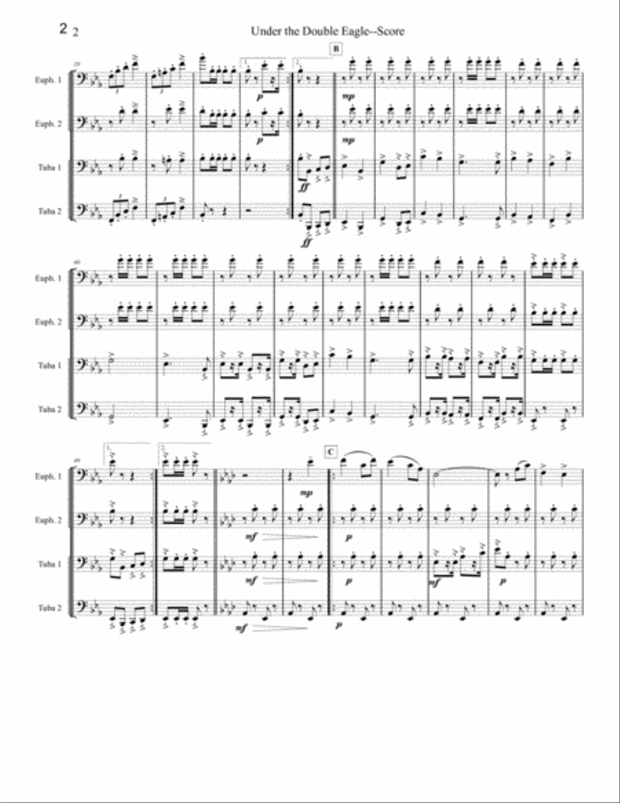 Octubafest Music Score Book - Tuba/Euphonium Quartet Euphonium Quartet scores gallery preview page 4