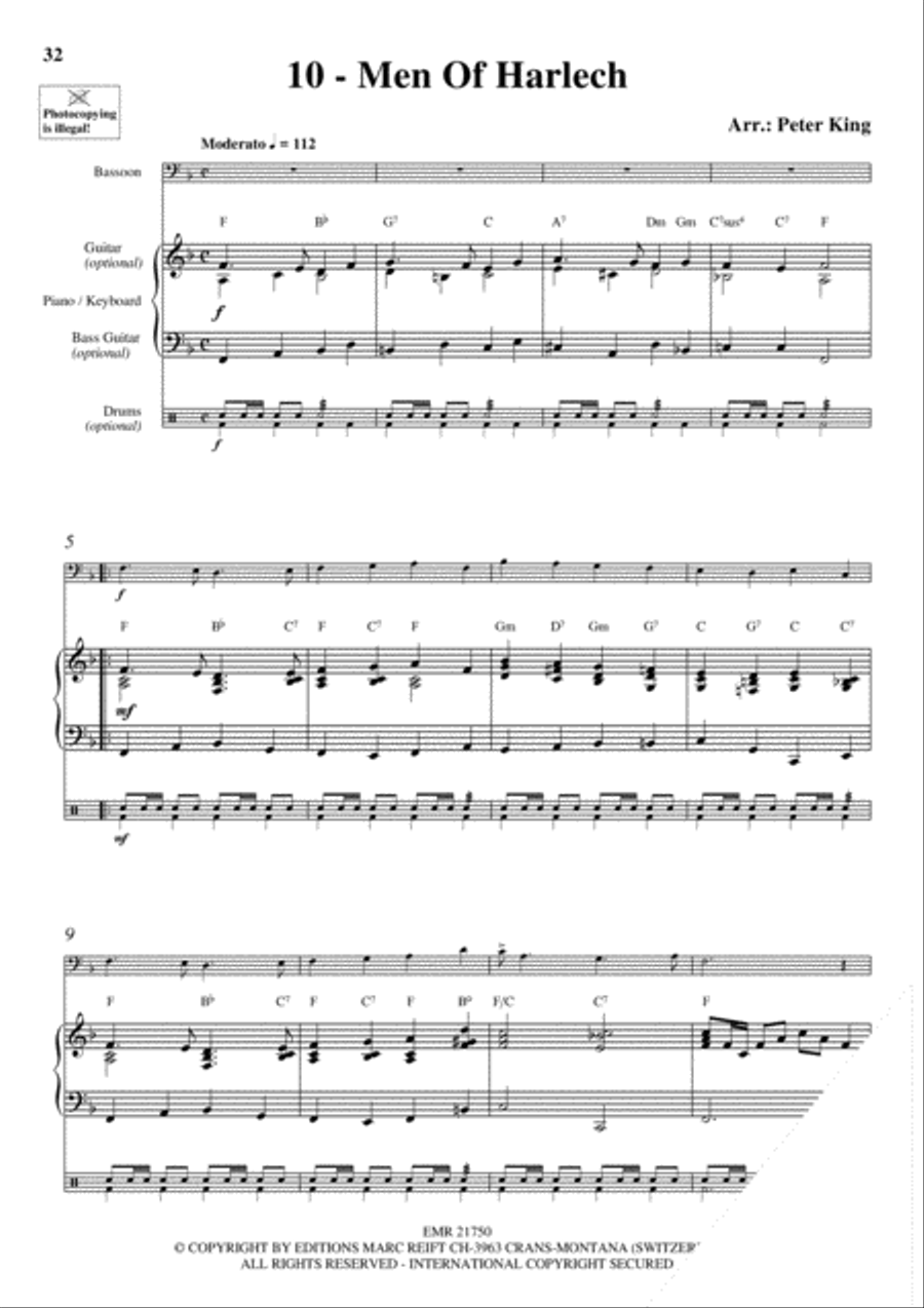 20 Celtic Hits Bassoon Solo scores gallery preview page 12