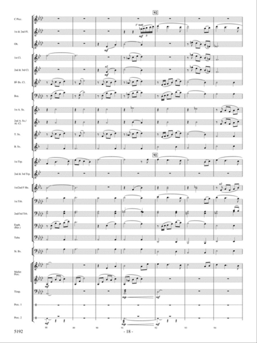 Main Street Celebration Concert Band scores gallery preview page 17