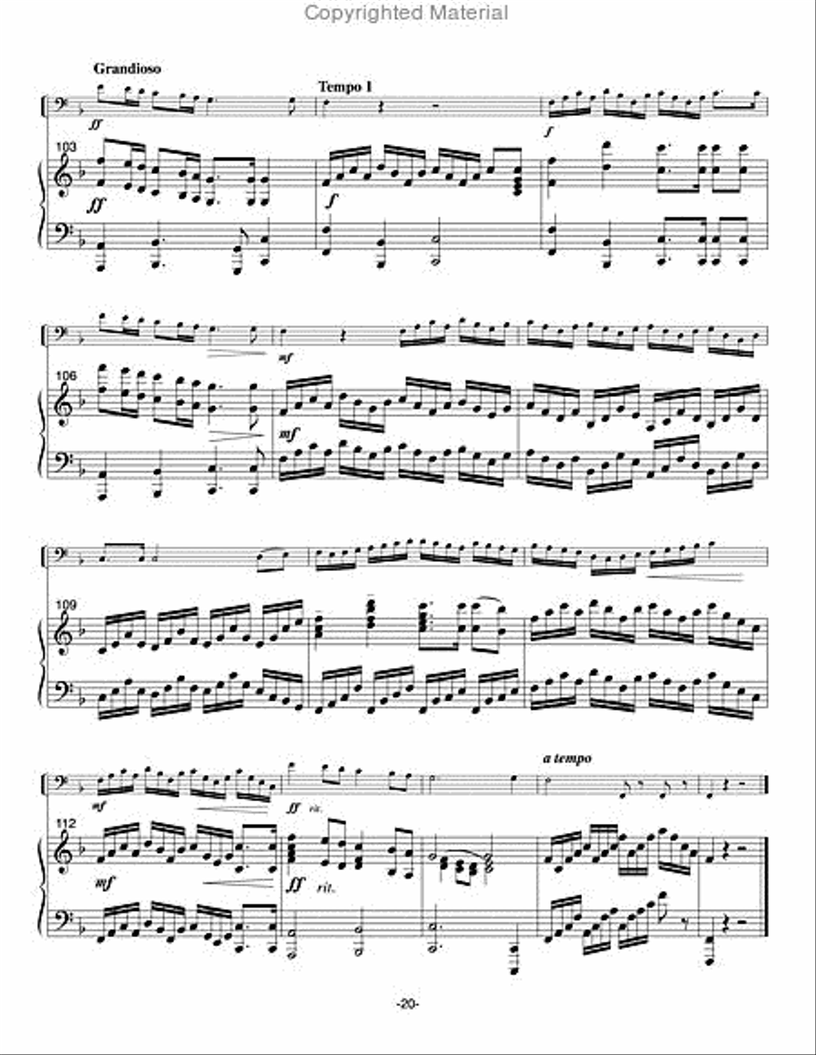 Concerto del Garda Euphonium scores gallery preview page 23