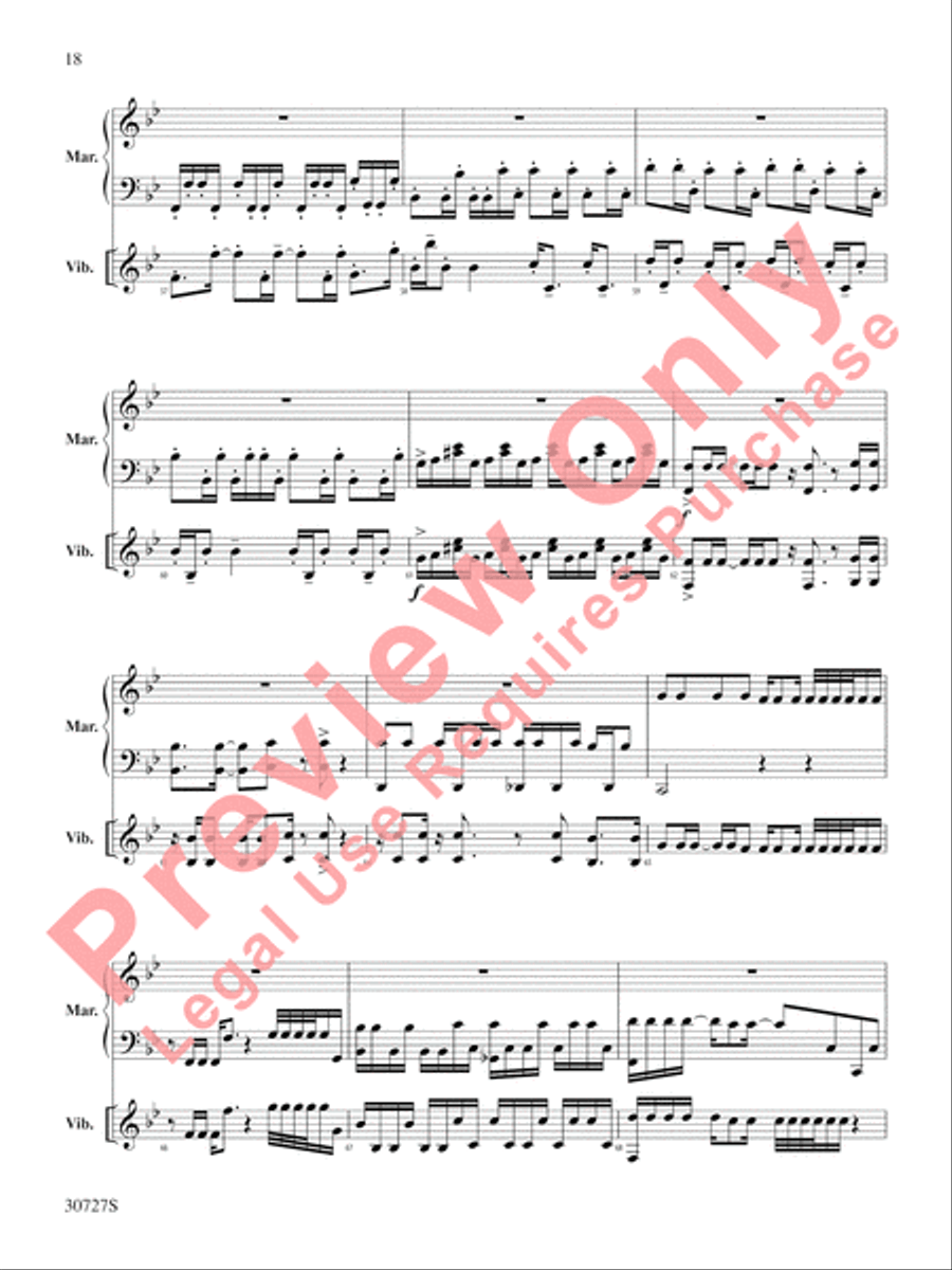 The Gershwin Mallet Collection Percussion scores gallery preview page 19