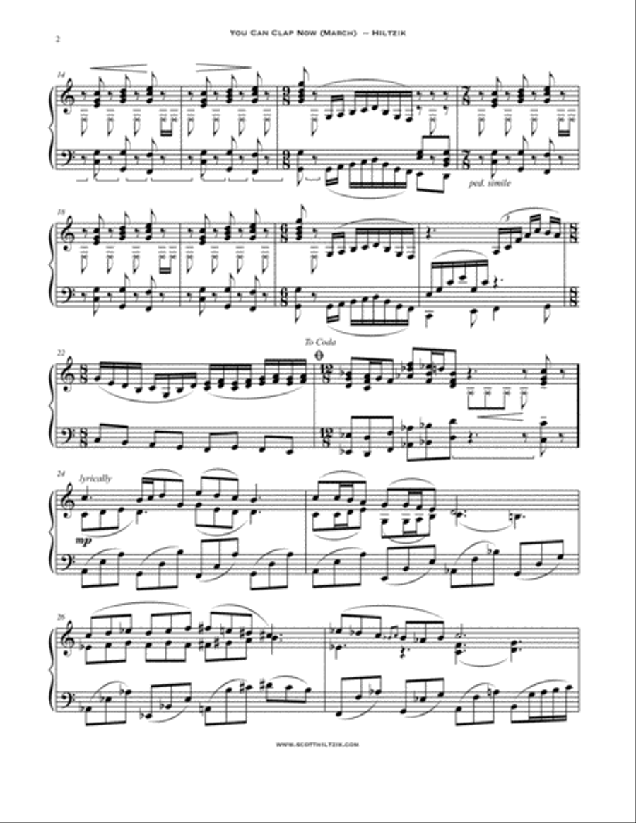 You Can Clap Now Piano Solo scores gallery preview page 3