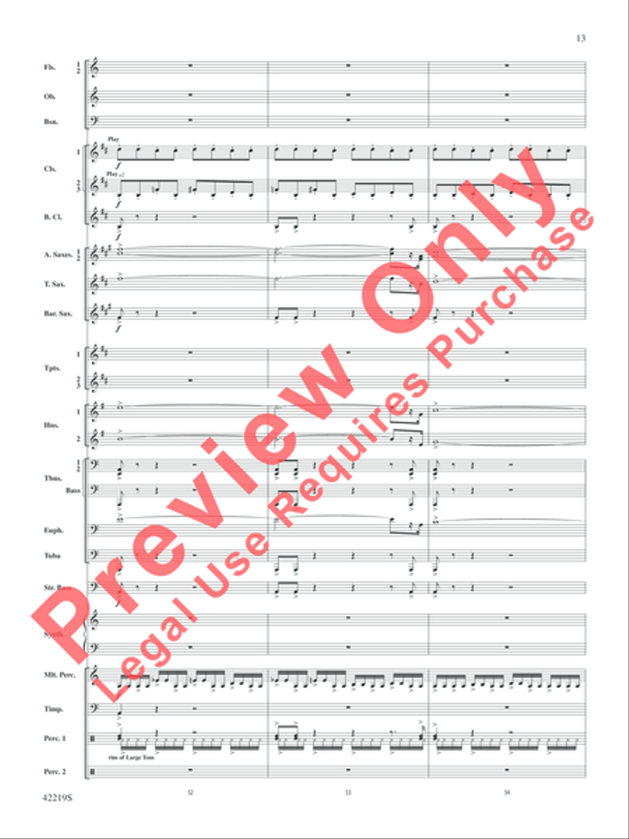 Man of Steel, Suite from Concert Band scores gallery preview page 14