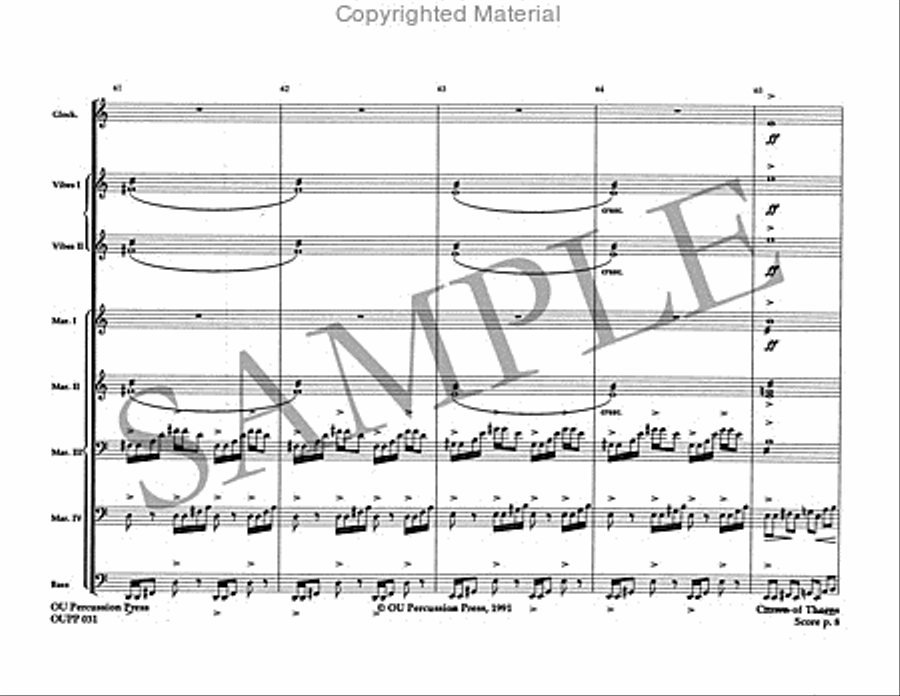 Crown of Thorns Percussion Ensemble scores gallery preview page 9