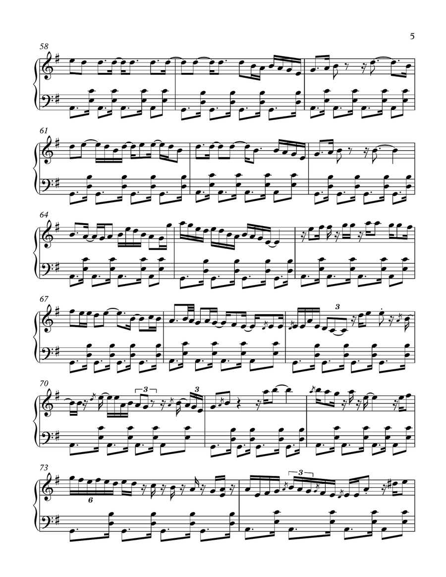 Samba Pa Ti Small Ensemble scores gallery preview page 5