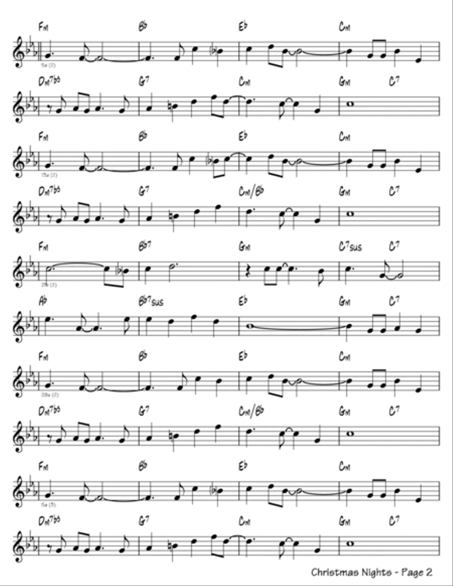 Christmas Nights Christmas Nights Piano scores gallery preview page 2