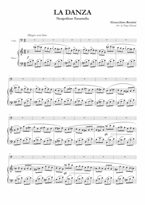 La Danza (Neapolitan Tarantella) for Cello and Piano