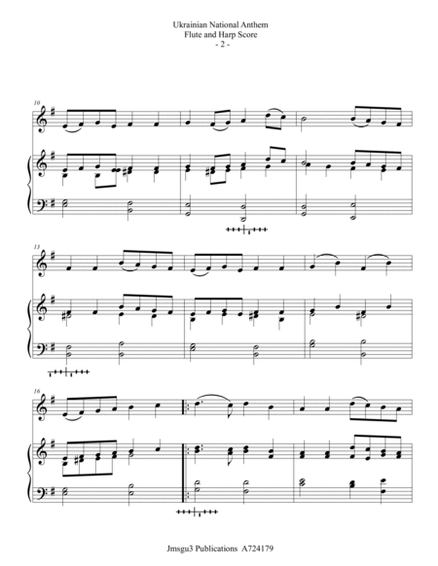 Ukrainian National Anthem for Flute & Harp image number null