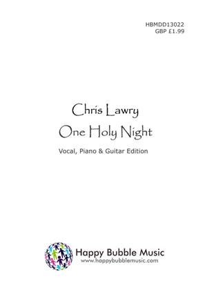 One Holy Child (Piano Vocal Guitar Score)
