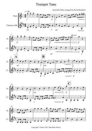 Trumpet Tune for Flute and Clarinet Duet