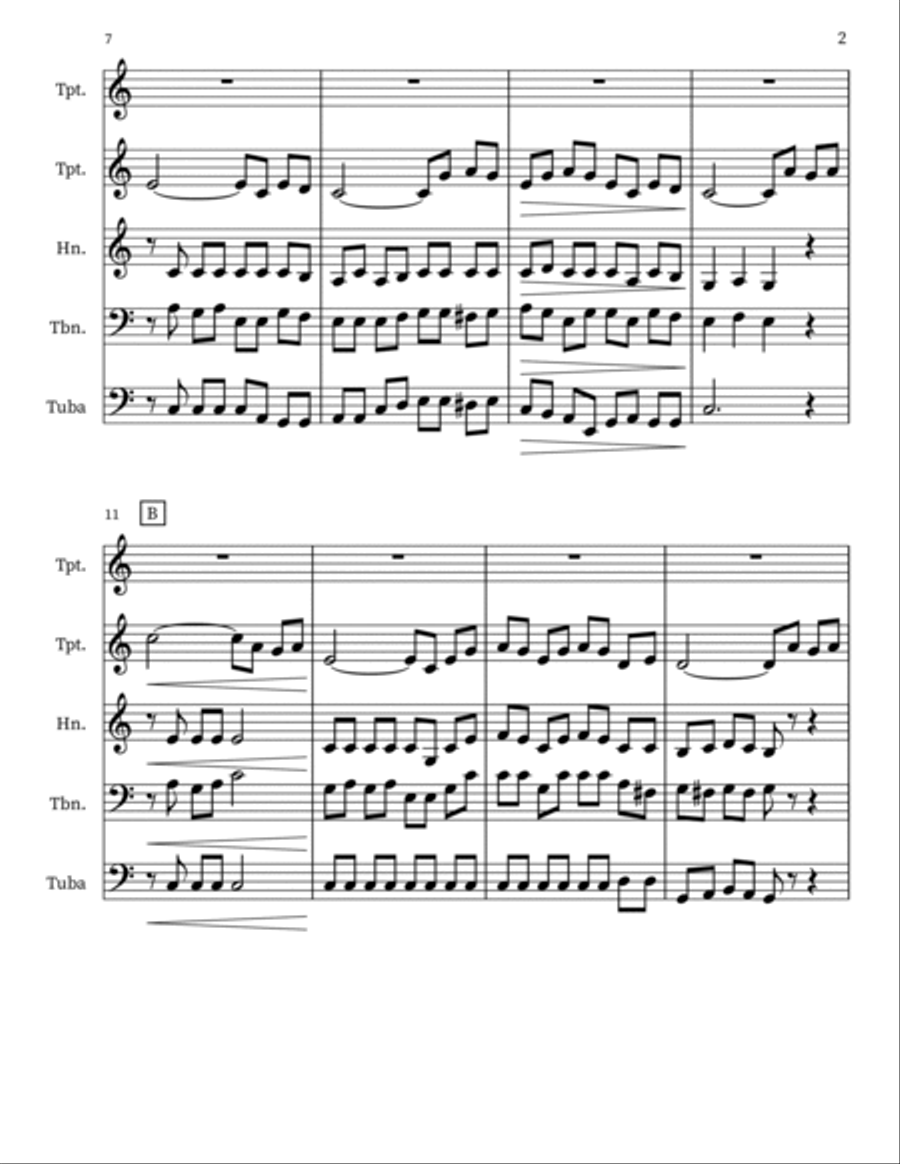 I Shall Never Forget the Day Small Ensemble scores gallery preview page 2