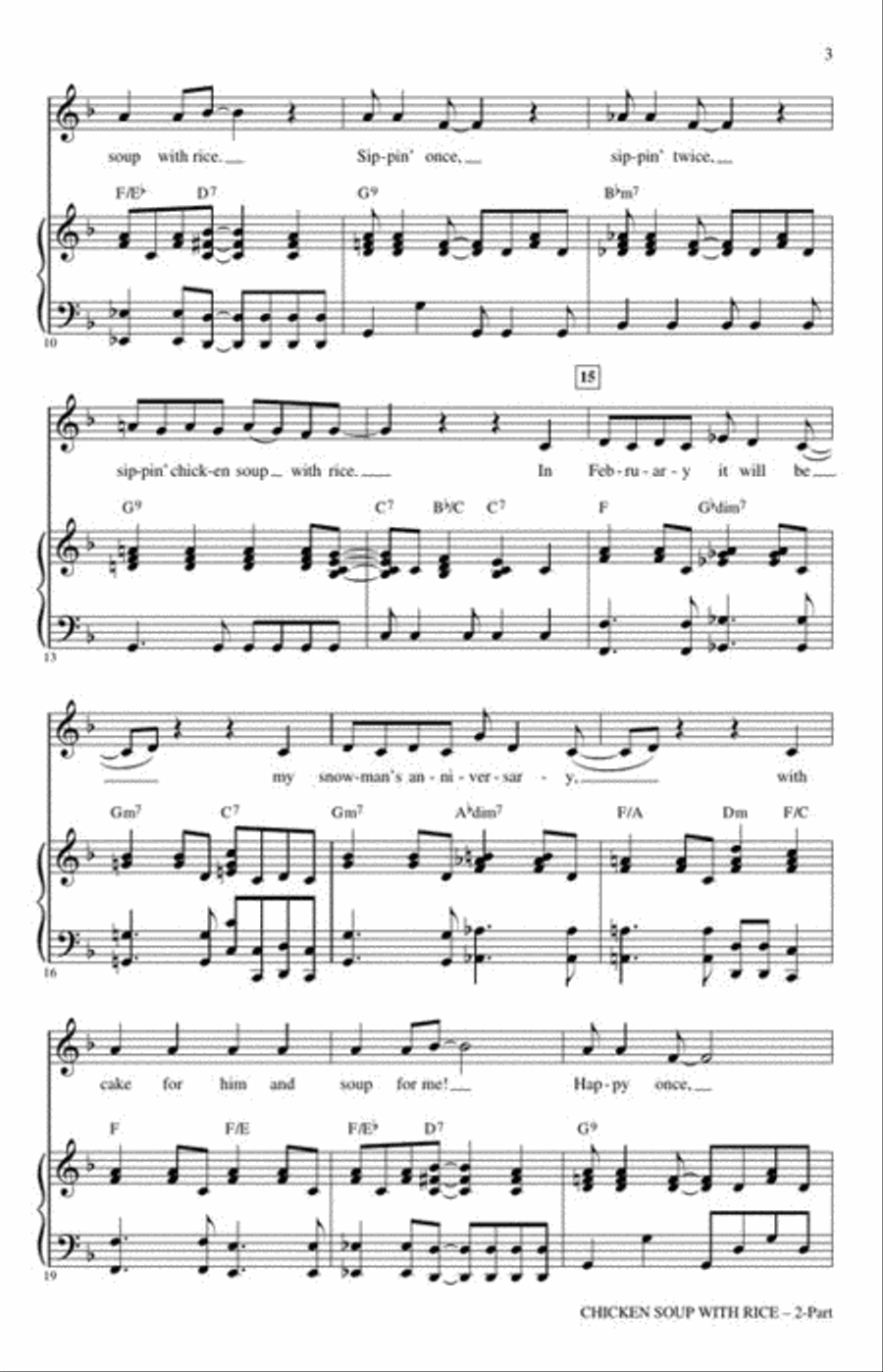<br>Sheet music extract