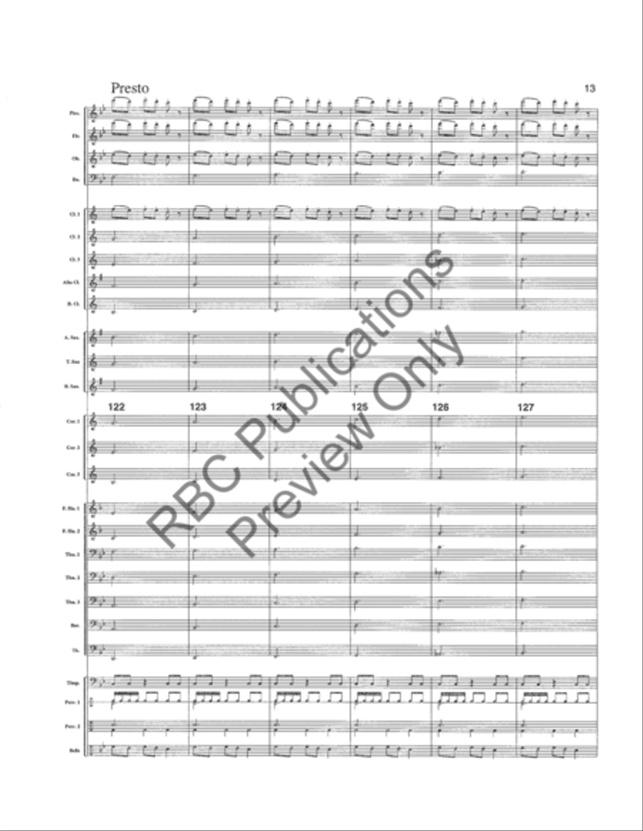 Celtic Legend (Score) Concert Band scores gallery preview page 16