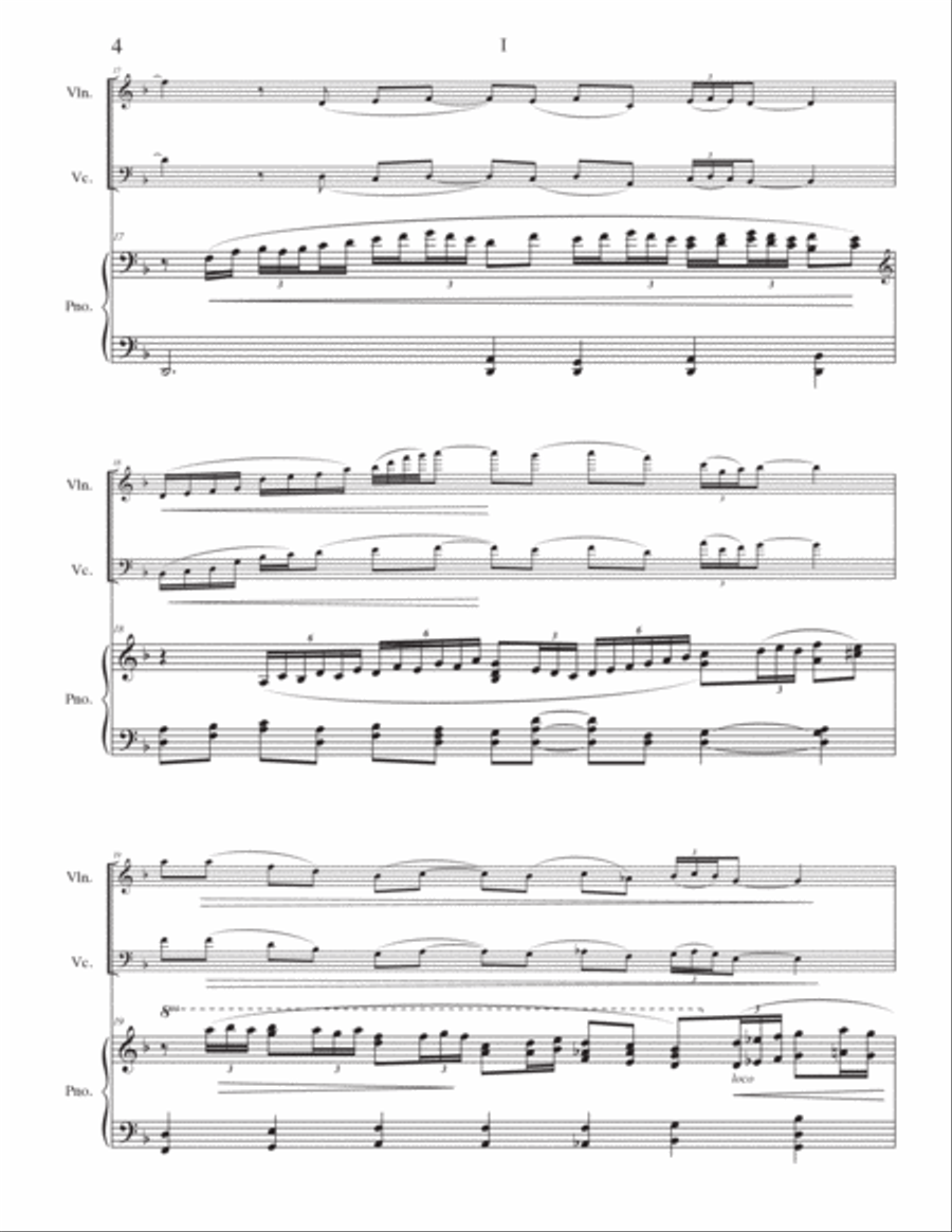 Piano Trio No. 1 in D Minor Piano Trio scores gallery preview page 5