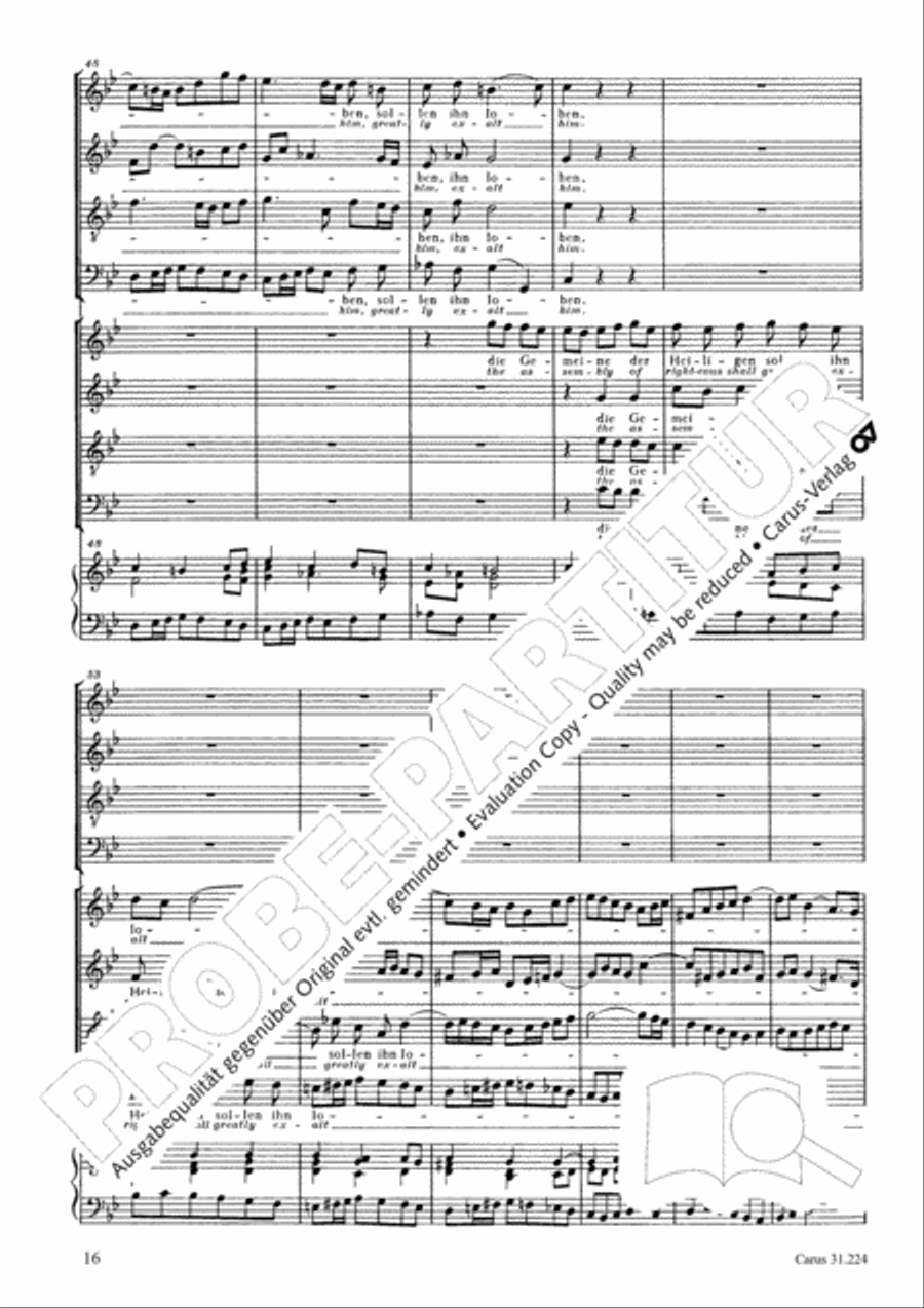 The Complete Motets (Samtliche Motetten) Choir scores gallery preview page 17