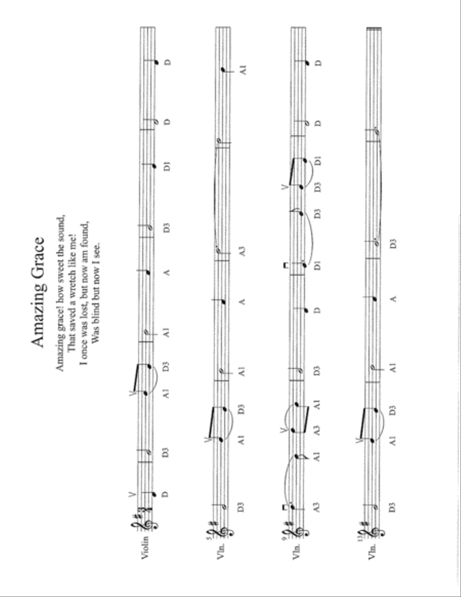 10 Simple Hymns for Violin Violin Solo scores gallery preview page 2