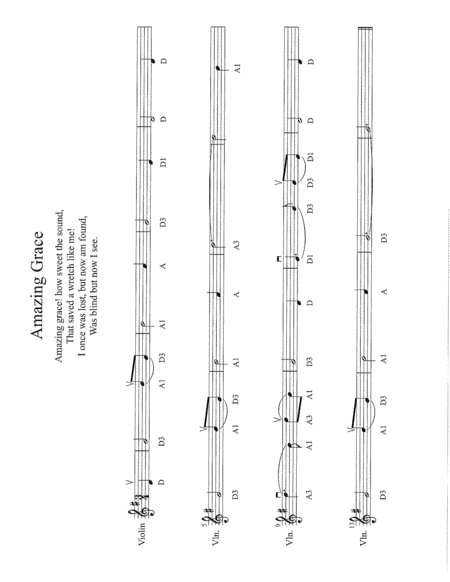 10 Simple Hymns for Violin