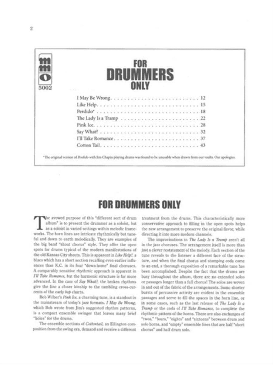 For Drummers Only Drums scores gallery preview page 2