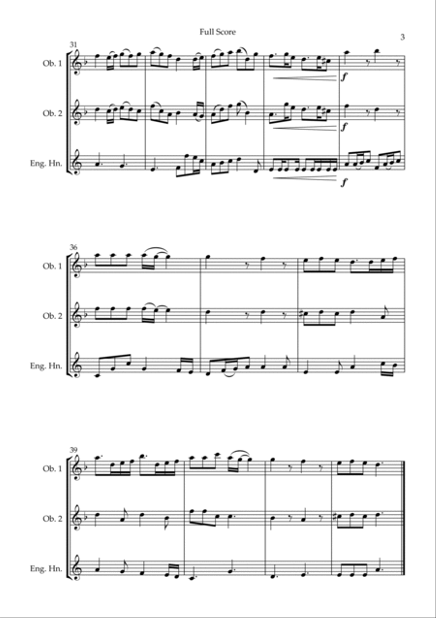 Pirates Of The Caribbean Pirates Of The Caribbean Woodwind Trio scores gallery preview page 3