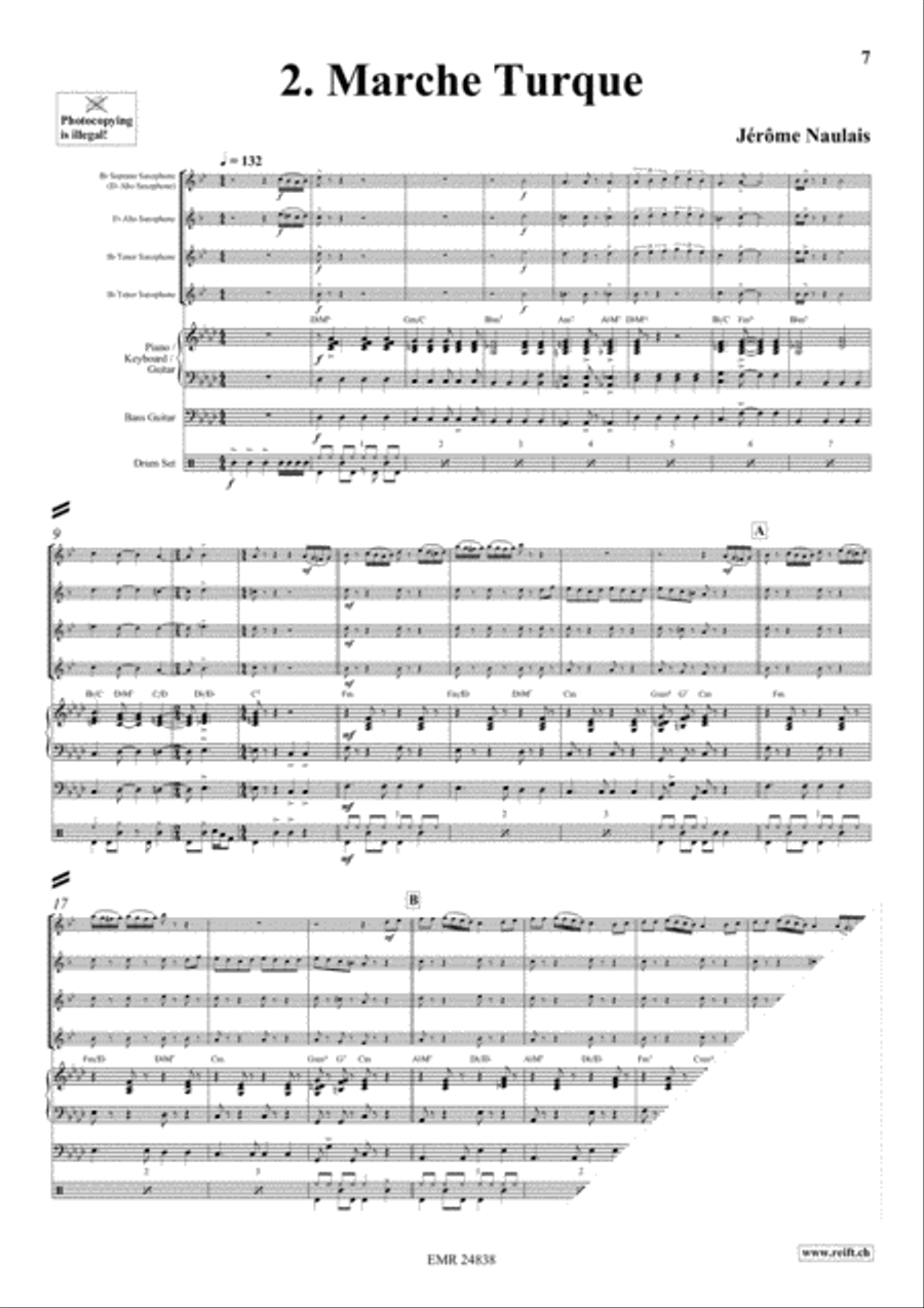 Play With Your Band Volume 4 Saxophone Quartet scores gallery preview page 5