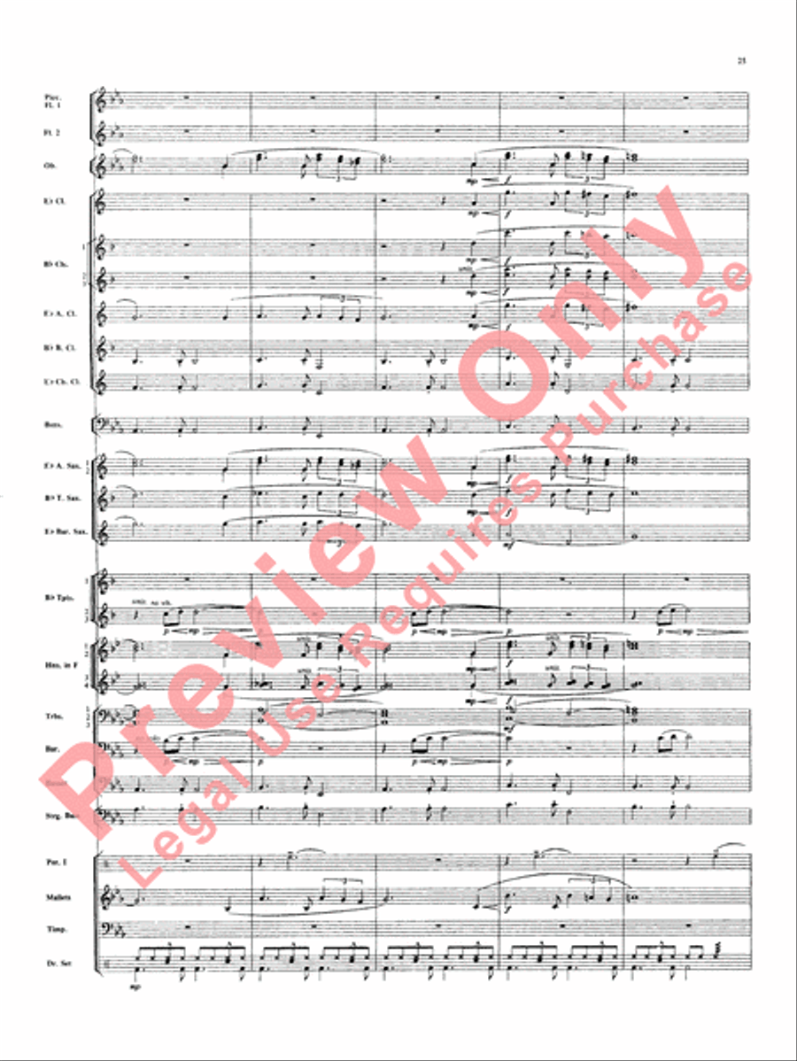 Superman Superman Concert Band scores gallery preview page 26