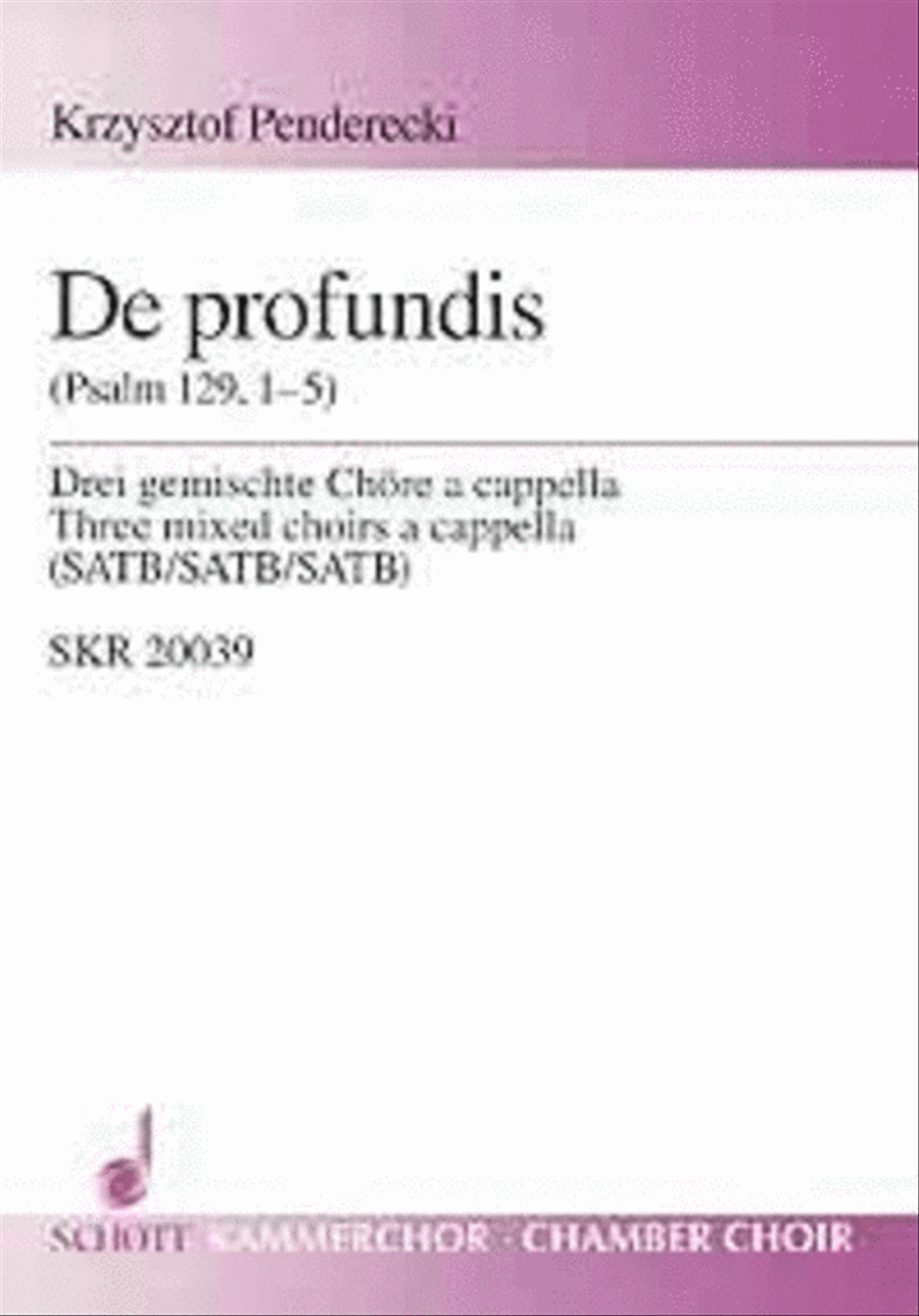 De Profundis De Profundis 4-Part scores gallery preview page 1