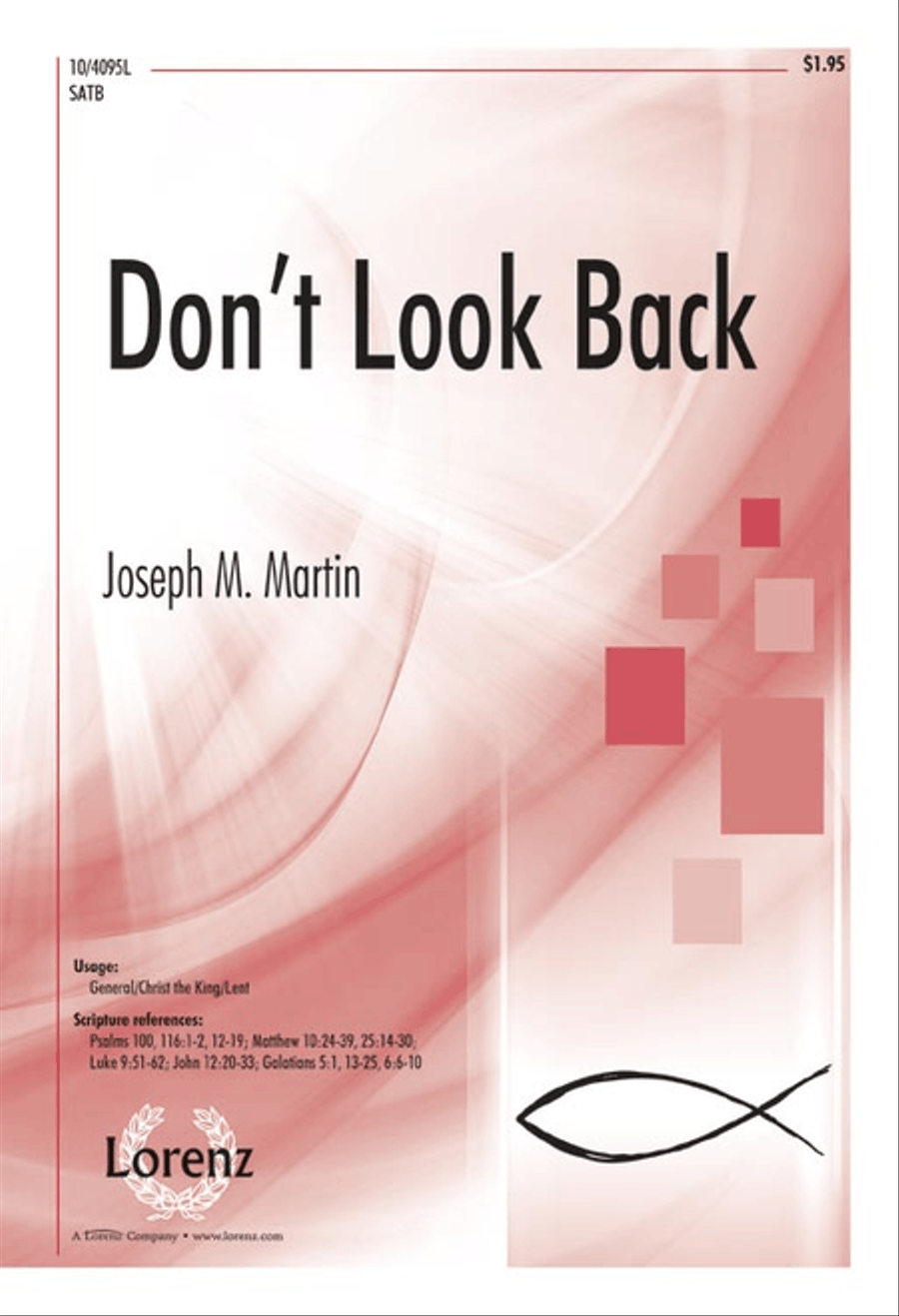 Don't Look Back 4-Part scores gallery preview page 1