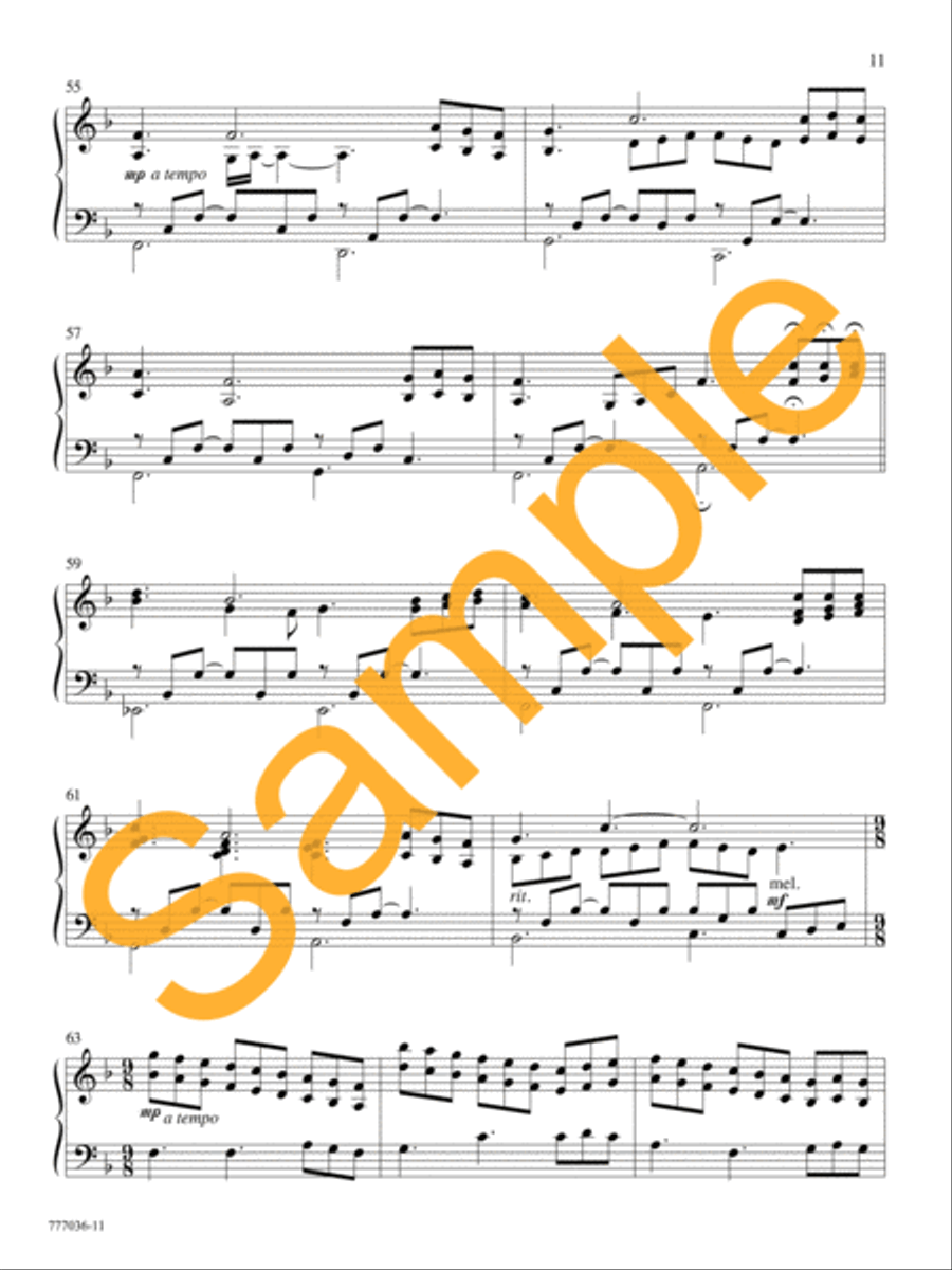 Thy Presence, My Light Piano Solo scores gallery preview page 11