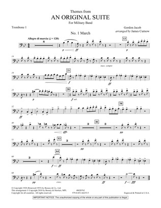 Themes from An Original Suite - Trombone 1