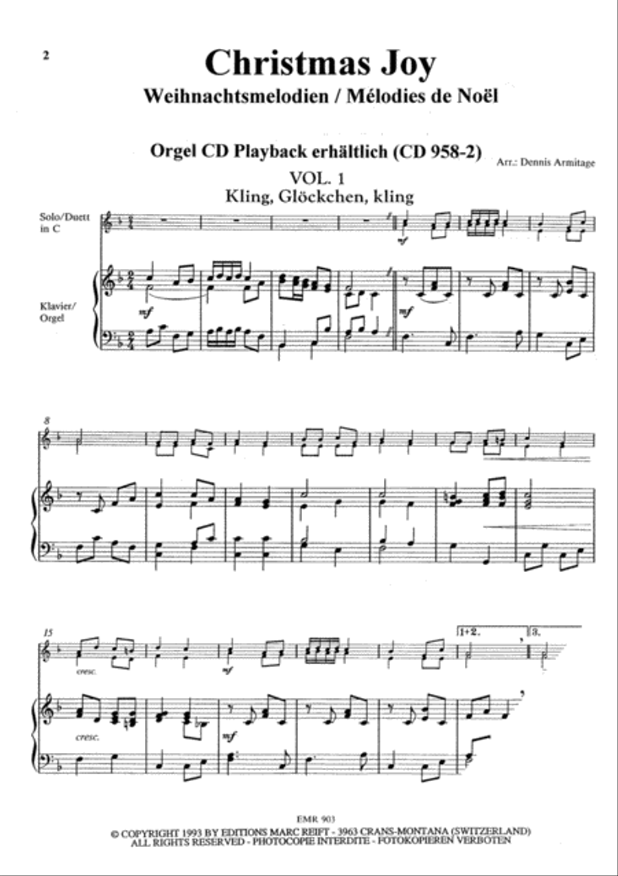 28 Weihnachtsmelodien Vol. 1 Clarinet Duet scores gallery preview page 3
