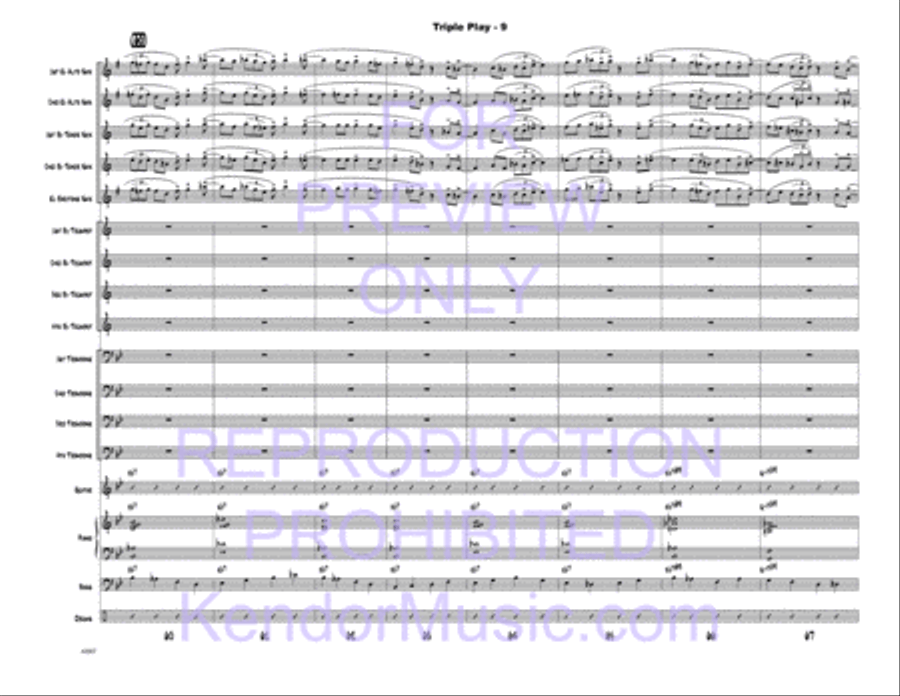 Triple Play Triple Play Jazz Ensemble scores gallery preview page 10