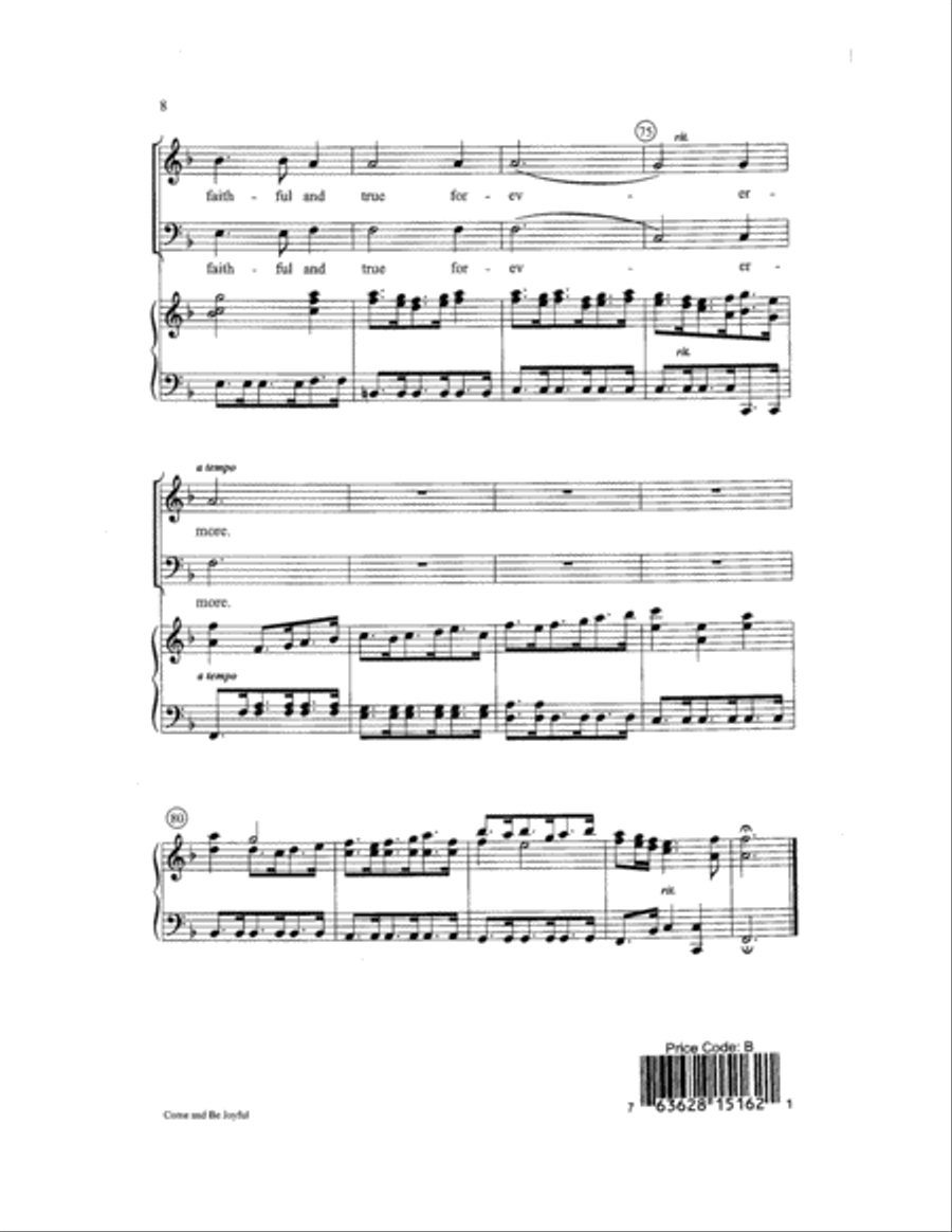 Come and Be Joyful 2-Part scores gallery preview page 8