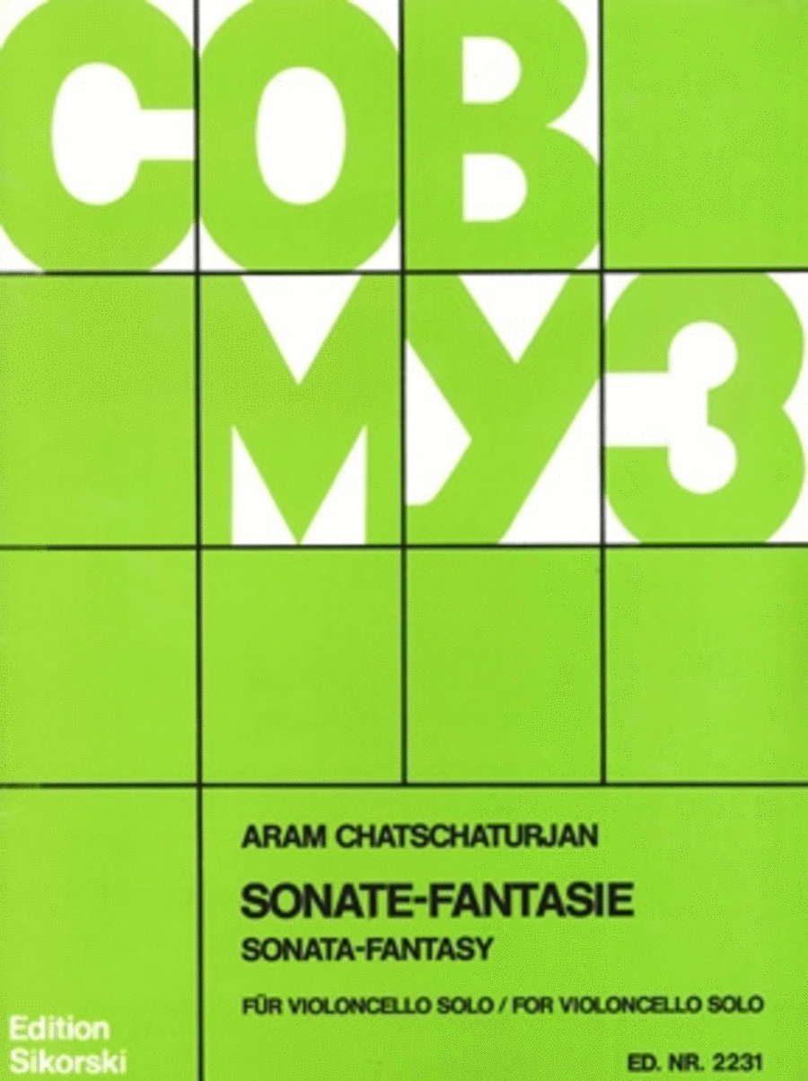 Sonate Fantasie for Solo Cello Cello Solo scores gallery preview page 1