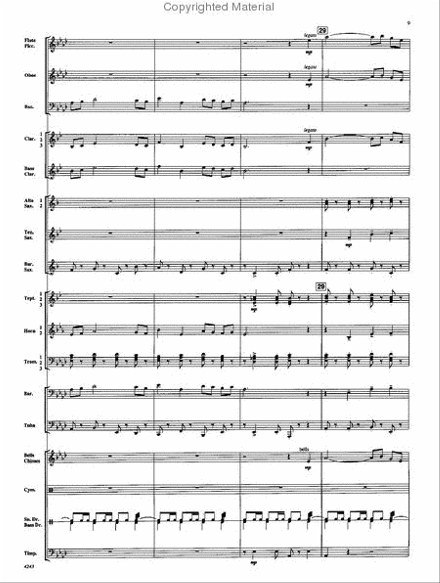 Encomium Encomium Concert Band scores gallery preview page 8