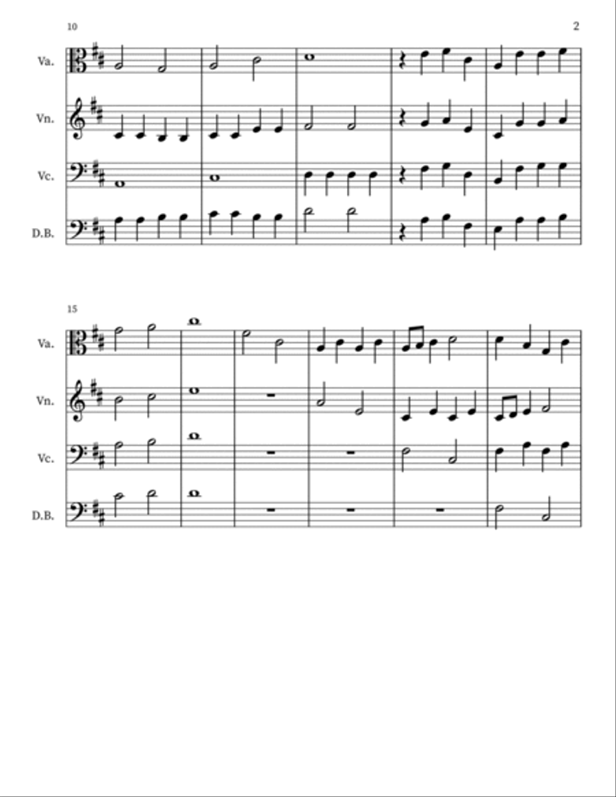 Wooden Flute String Orchestra scores gallery preview page 2