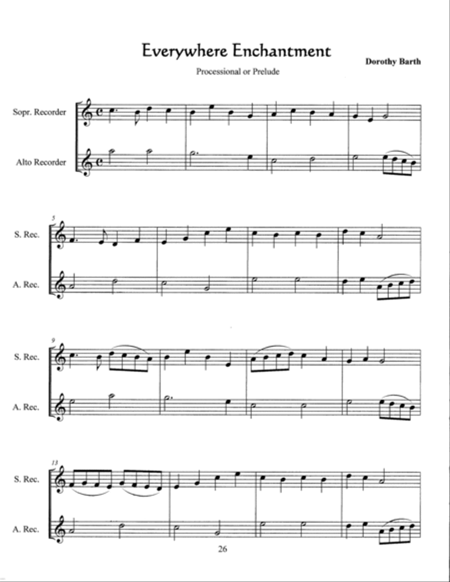 Woodland Wedding (5 Duos) Woodwind Duet scores gallery preview page 3
