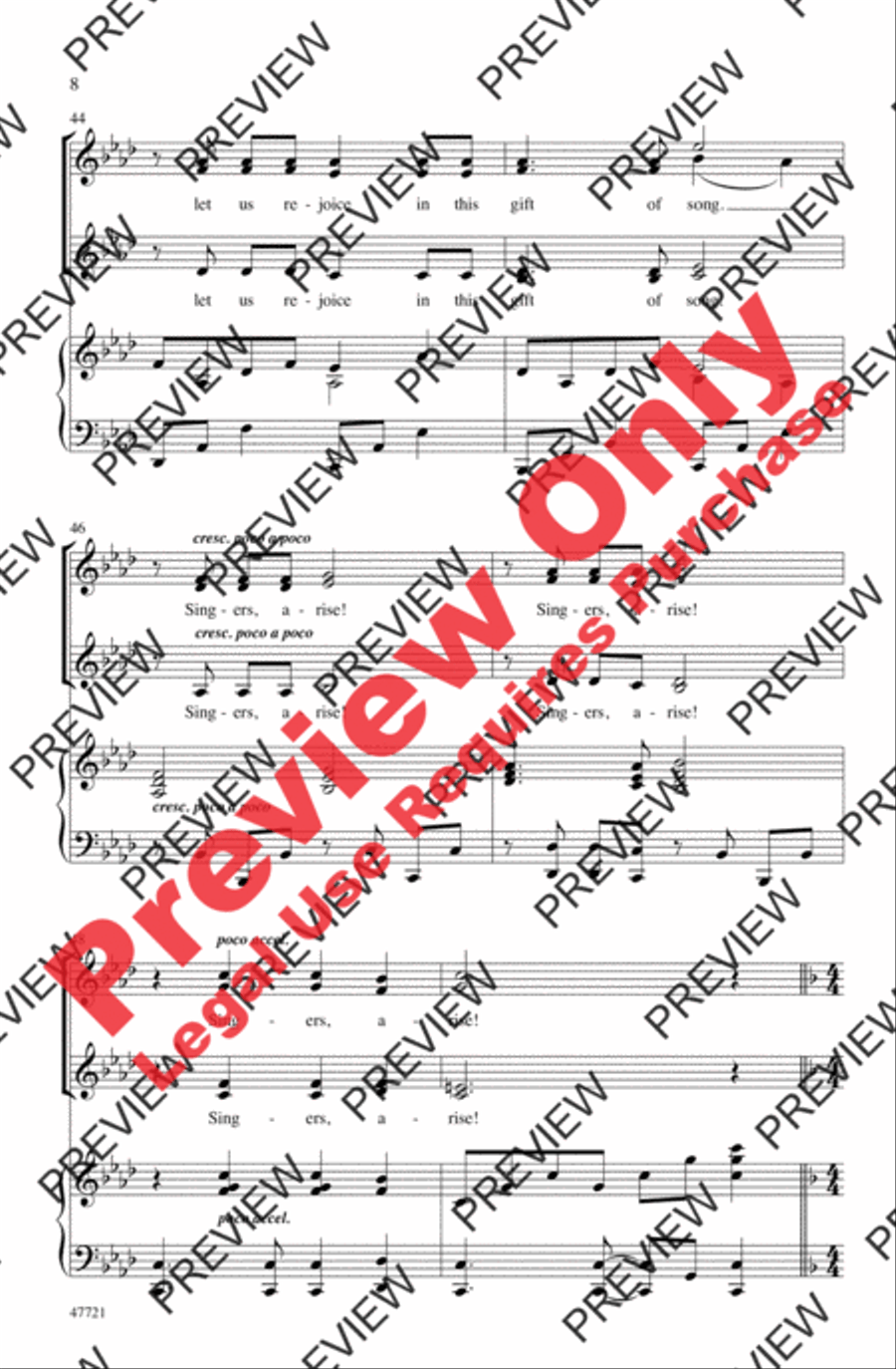 Singers, Arise! Women's Choir scores gallery preview page 8