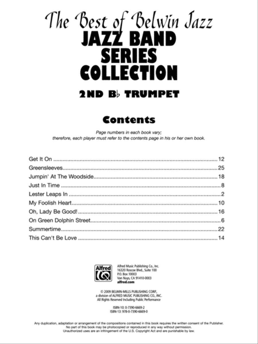 Jazz Band Collection for Jazz Ensemble