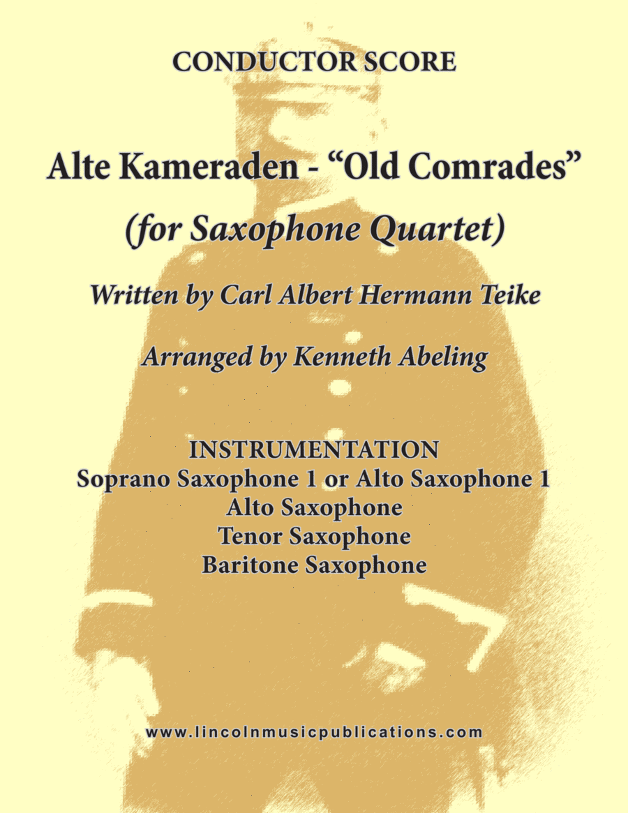 Alte Kameraden - Old Comrades (for Saxophone Quartet SATB or AATB) image number null