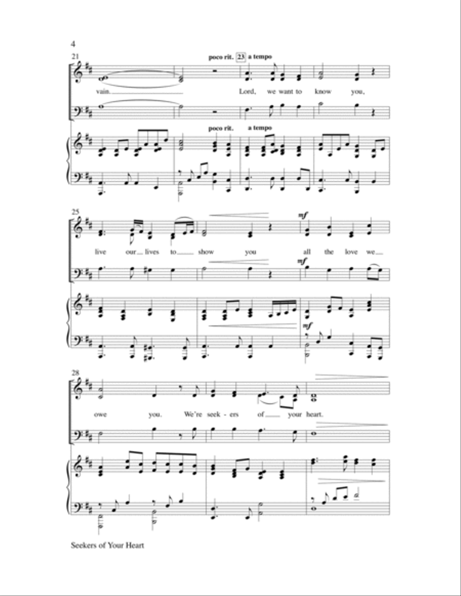 Seekers of Your Heart Seekers of Your Heart Choir scores gallery preview page 4