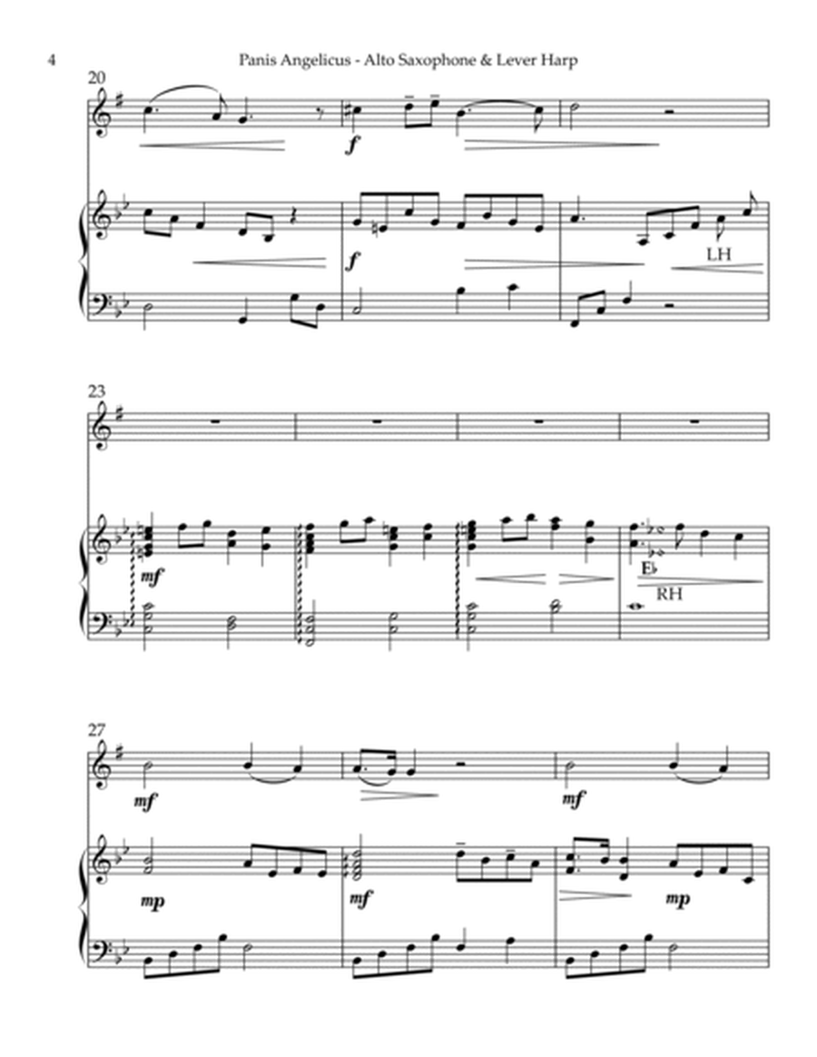Panis Angelicus, Duet for Eb Alto Saxophone & Lever Harp image number null