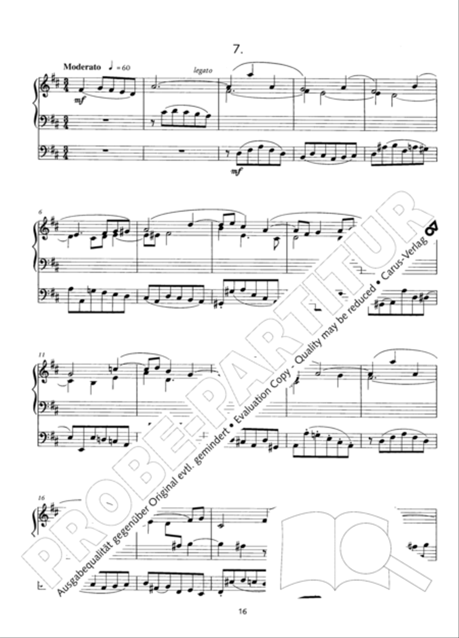 Zwolf Trios fur die Orgel Organ Solo scores gallery preview page 17