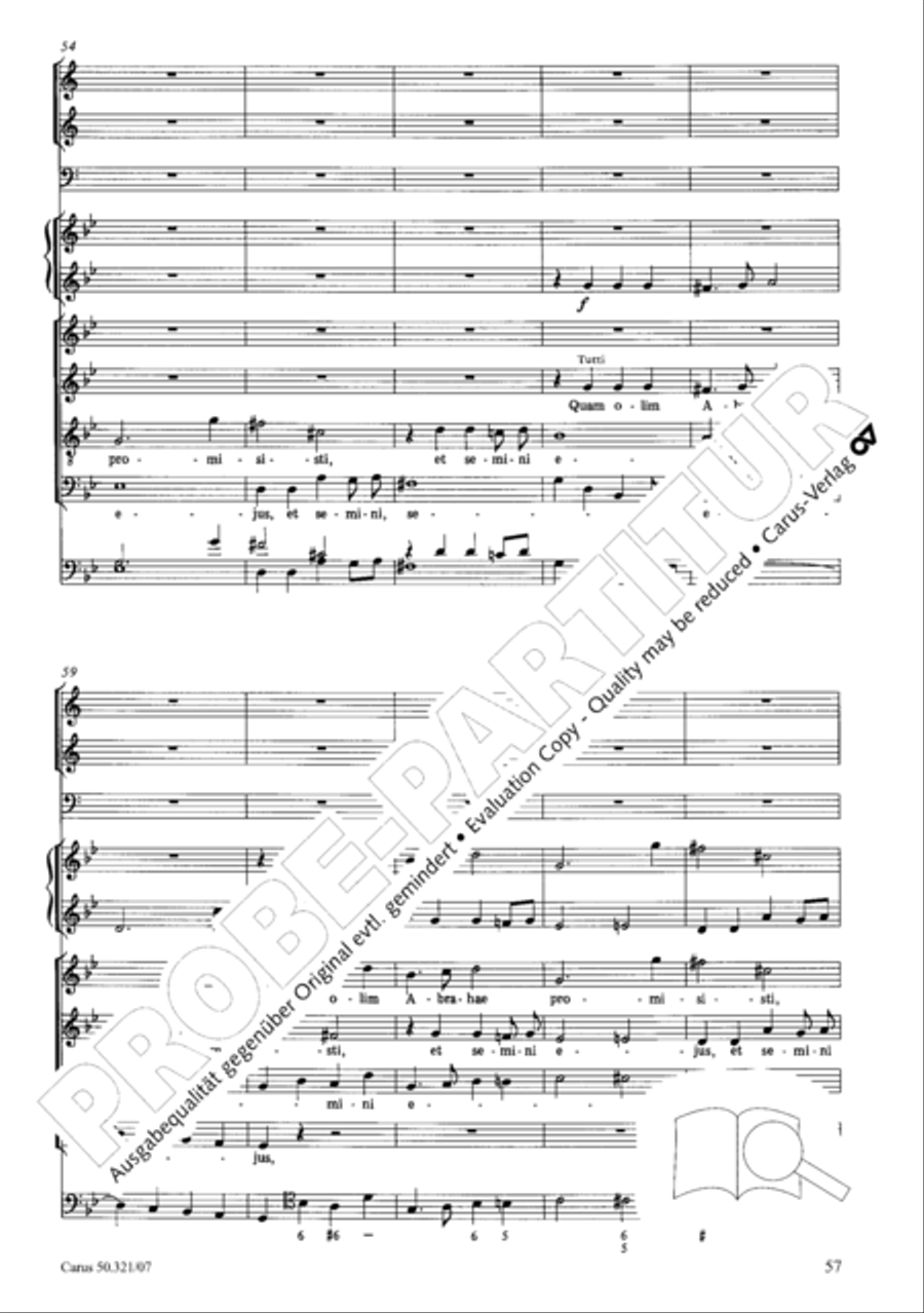 Requiem in C minor 4-Part scores gallery preview page 64