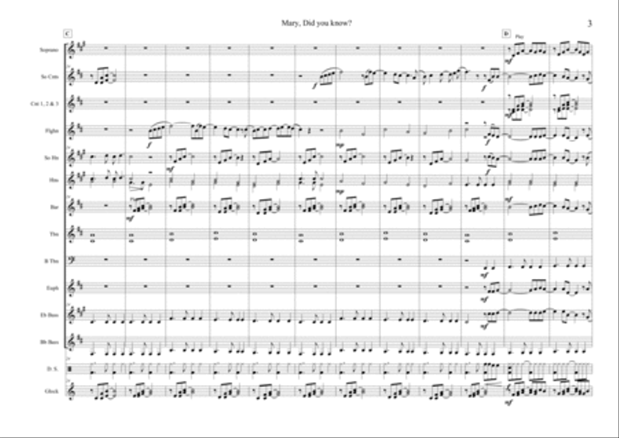 Mary, Did You Know? Mary, Did You Know? Brass Ensemble scores gallery preview page 3