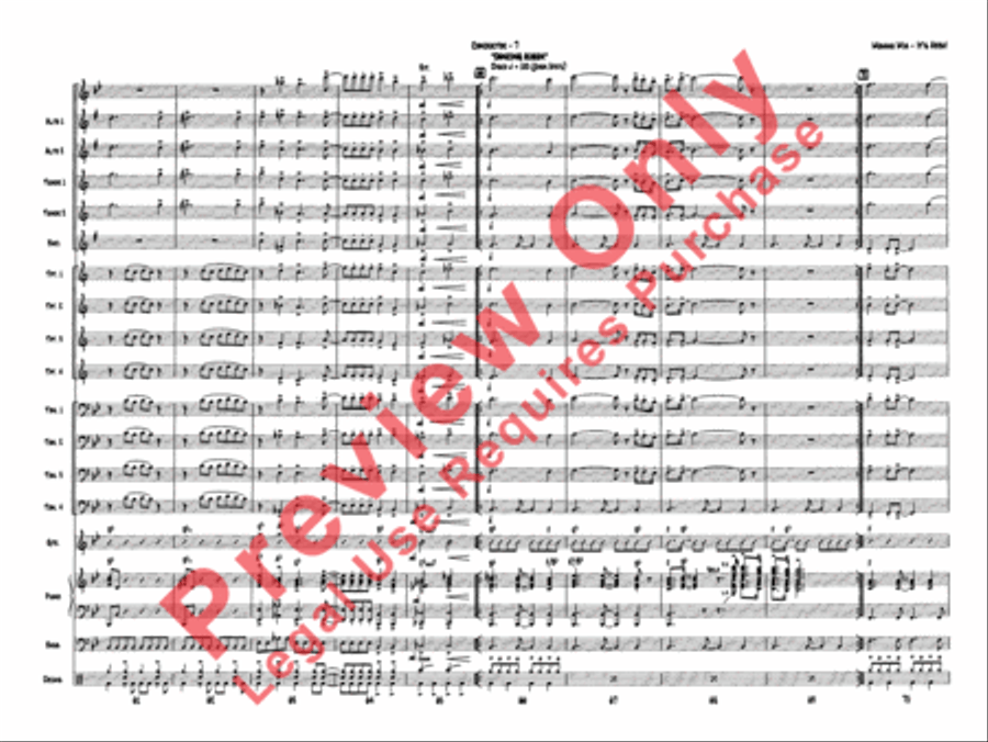 Mamma Mia---It's ABBA! Jazz Ensemble scores gallery preview page 11