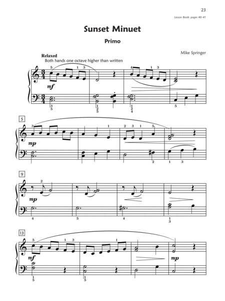 Premier Piano Course Duets, Book 2B