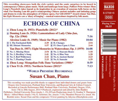 Echoes of China - Contemporary Piano Music image number null