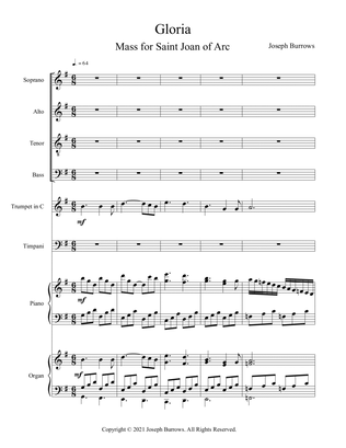 Gloria from Mass for Saint Joan of Arc - Full Score and Parts