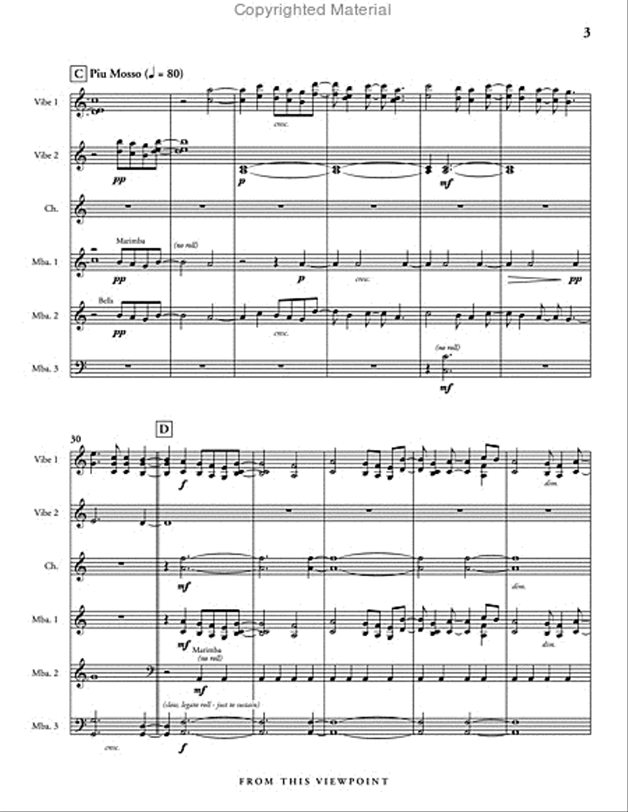 From this Viewpoint Percussion Ensemble scores gallery preview page 4