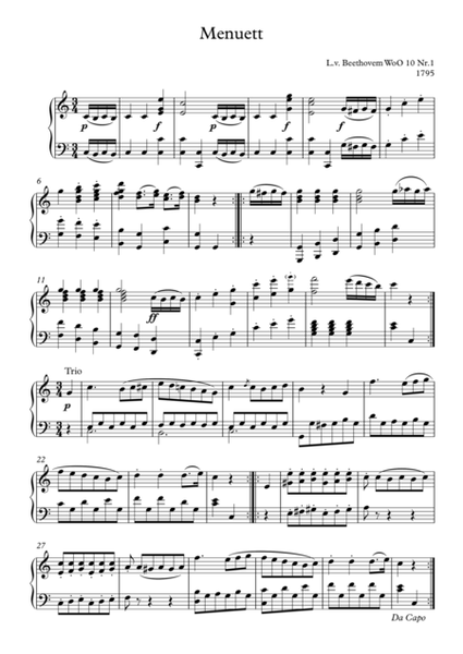 6 Minuets, WoO 10 (Beethoven, Ludwig van)